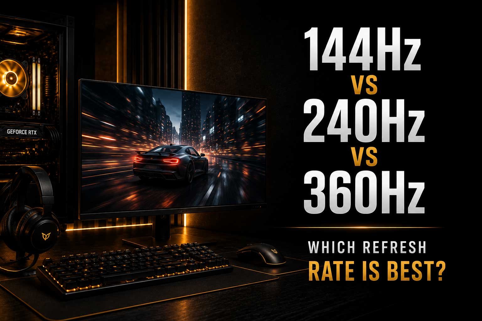144Hz vs 240Hz vs 360Hz: Which Refresh Rate Is Best?