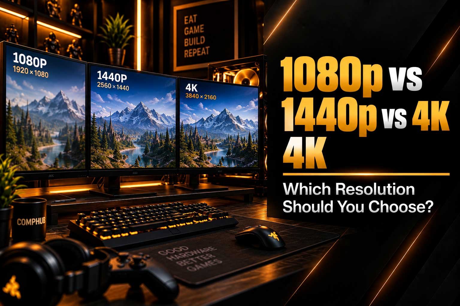 1080p vs 1440p vs 4K: Which Resolution Should You Choose?
